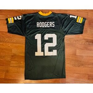 Reebok NFL Green Bay Packers Aaron Rodgers‎ #12 Jersey Size MED